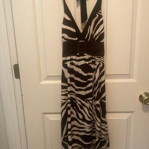 Zebra print dress